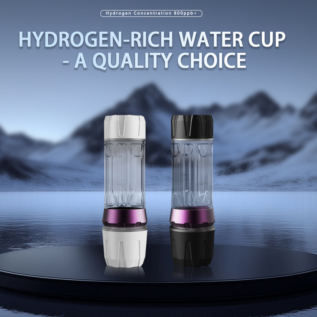 New Design 8000 PPB Ultra Saturated Hydrogen Rich Water Cup and Electrolytic Hydrogen with LED lights Leak Proof