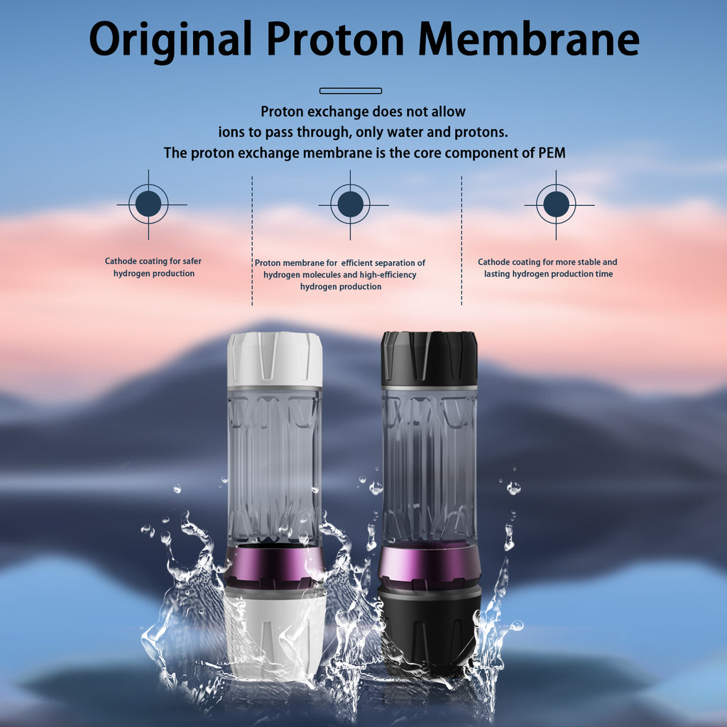 New Design 8000 PPB Ultra Saturated Hydrogen Rich Water Cup and Electrolytic Hydrogen with LED lights Leak Proof