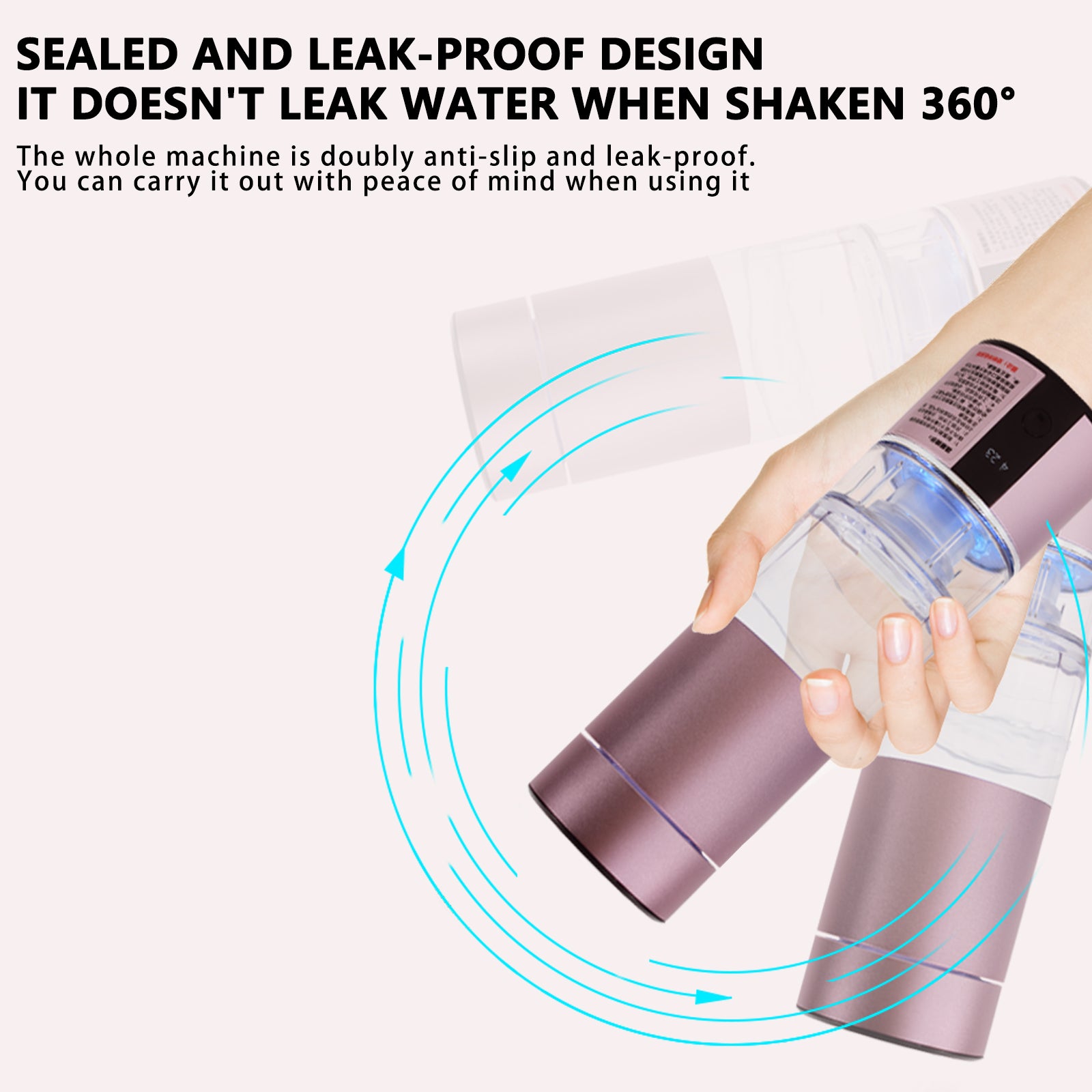 Exclusive Dual Chamber Hydrogen Injection Design 6000 PPB Ultra Saturated Hydrogen Rich Electrolytic Hydrogen Cup
